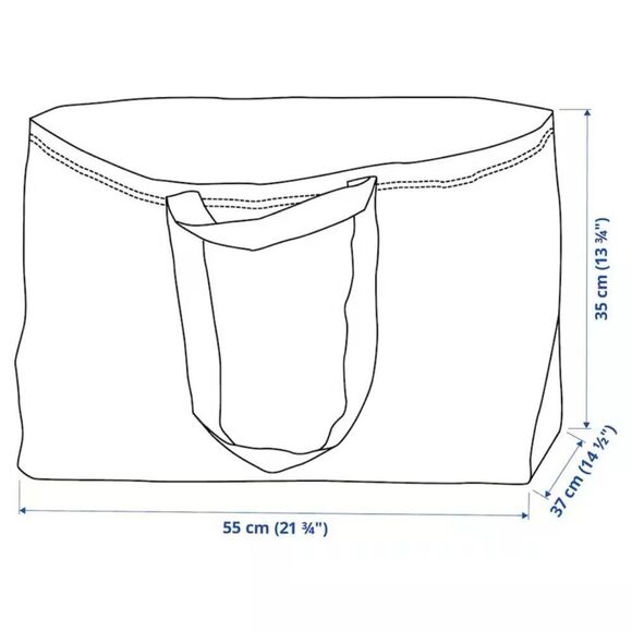 NWT IKEA Frakta Shopping Bag Large Size Sturdy Grocery Laundry Durable - 4 Packs - Picture 3 of 10